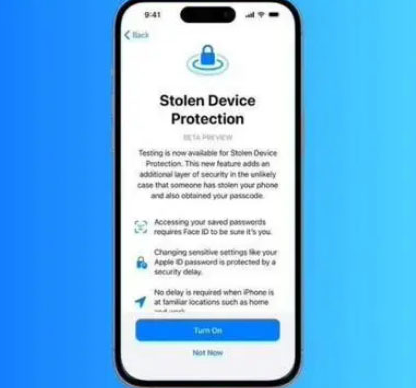 渭源苹果授权维修店分享被盗设备保护功能开启方法 