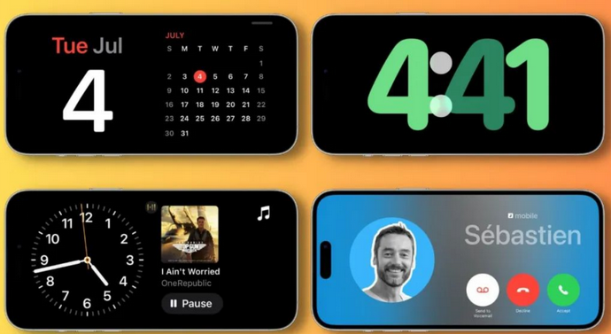 渭源苹果手机维修分享iOS17横屏充电待机显示有什么好处 