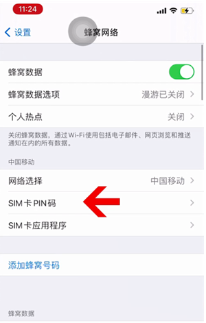 渭源苹果14维修网分享如何给iPhone14的SIM卡设置密码 